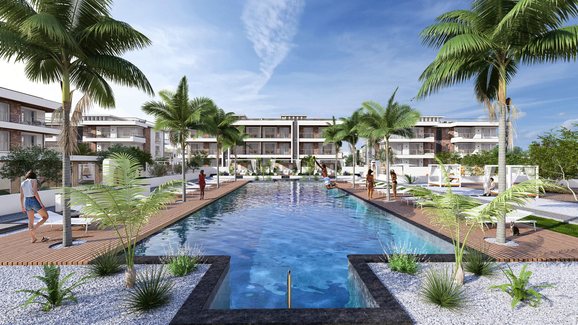 Modern residential property for sale in Sorgun, Side, Turkey with swimming pool