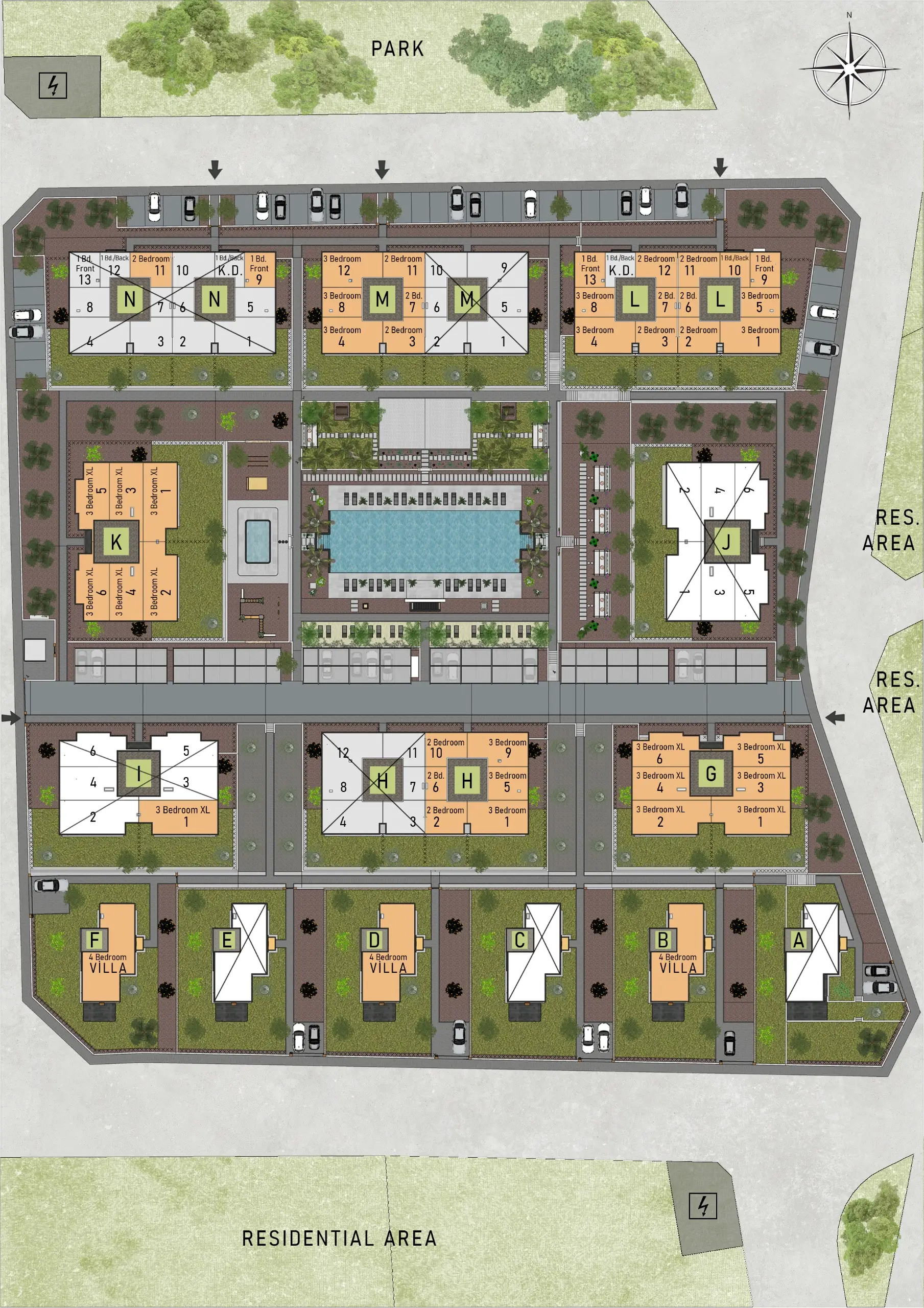 19-side-sorgun-residence-plan Резиденцию в одном из самых зеленых районов Сиде